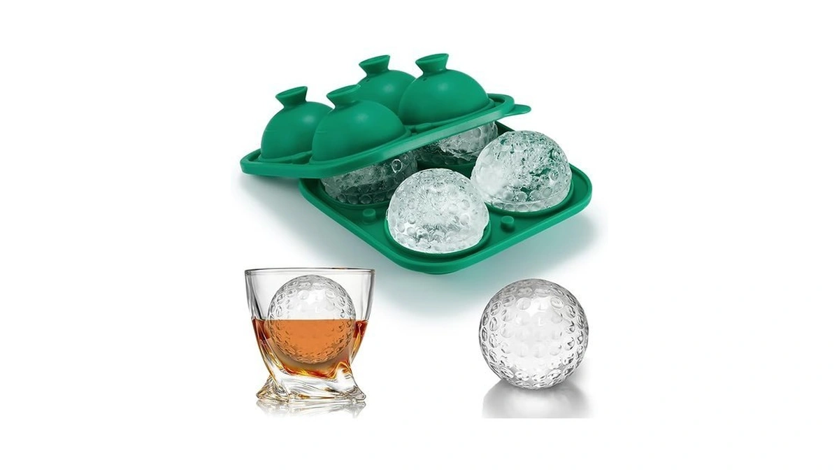 Acookee Novelty Golf Gifts Ball Ice Maker Mold, 2.2" Large