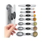 Magnetic Measuring Spoons Set With Strong N45 Magnets, Heavy Duty