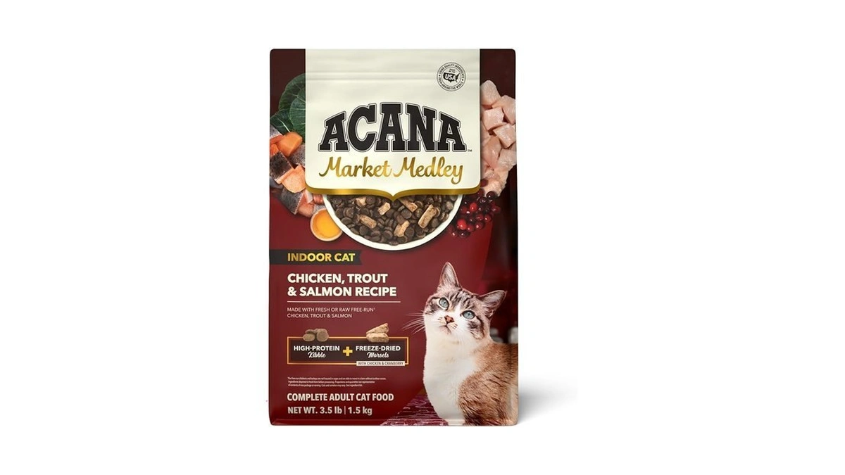 Acana Market Medley Indoor Cat Adult Cat Food, Chicken, Trout