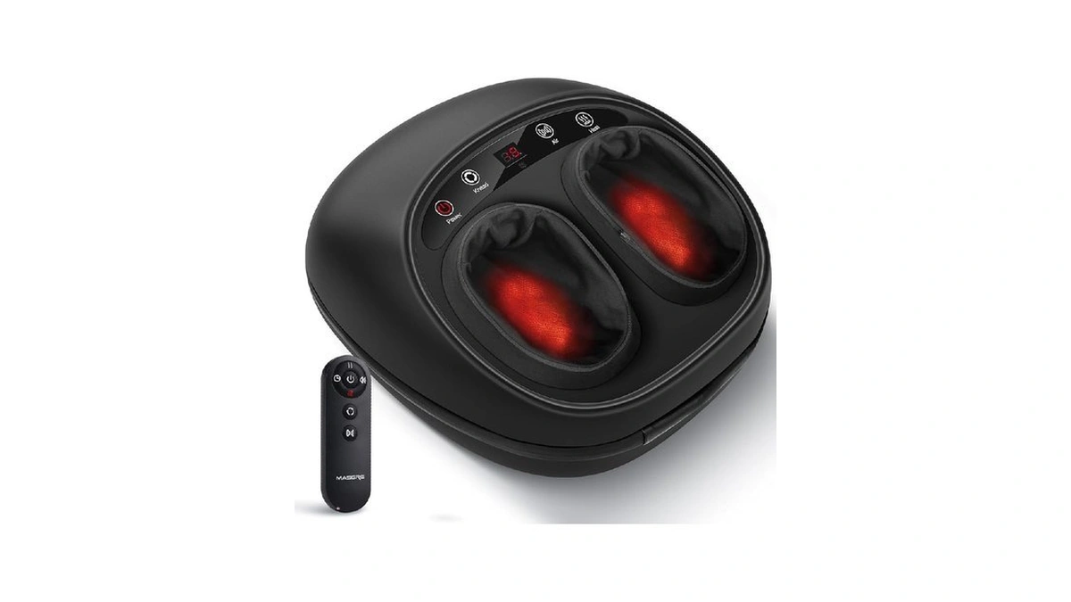 Masgre Foot Massager With Heat, Deep Kneading Therapy Compression, Shiatsu
