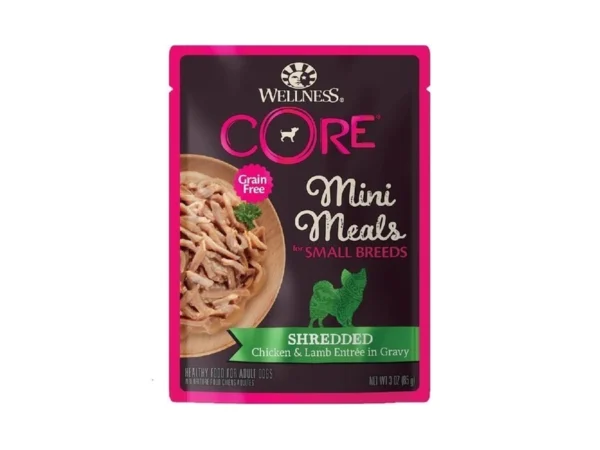 Wellness Core Small Breed Mini Meals Shredded In Gravy Adult