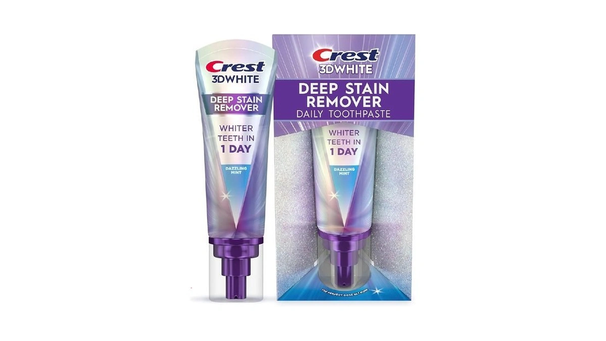 Crest 3dwhite Brilliance Deep Stain Remover Dazzling Mint Toothpaste -