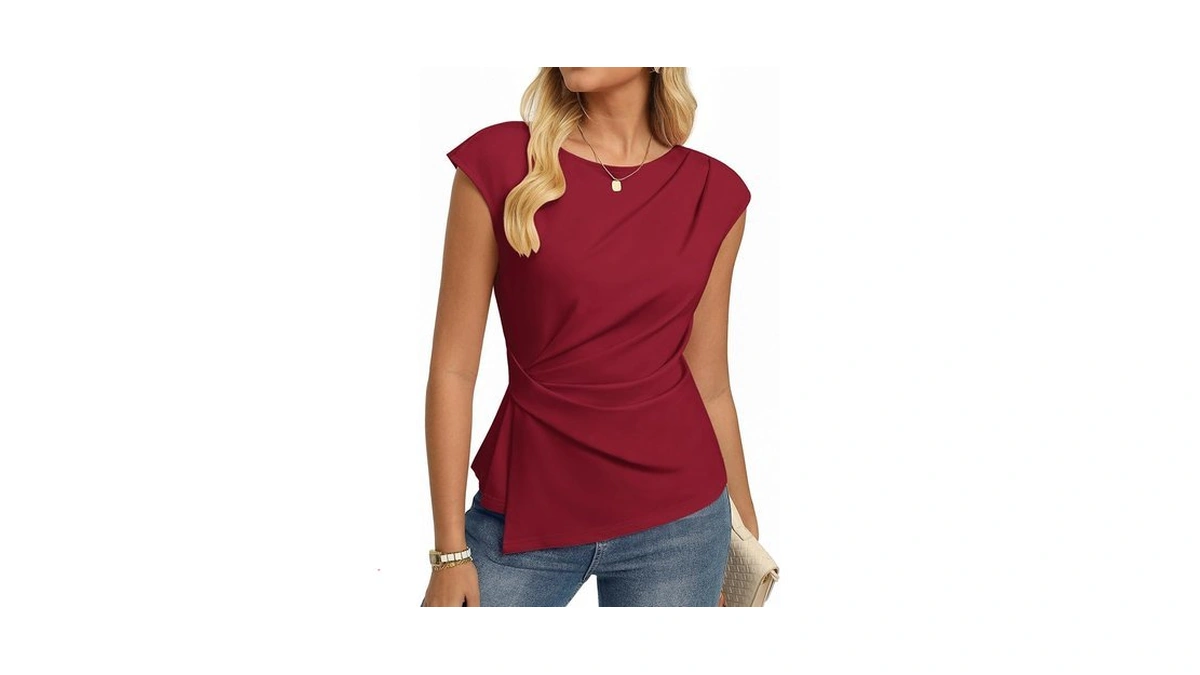 Grace Karin Womens 2026 Spring Short Sleeve Tops, Dressy Casual