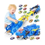 Dinosaur Toys For Kids 3-5, Dinosaur Truck With 6 Cars