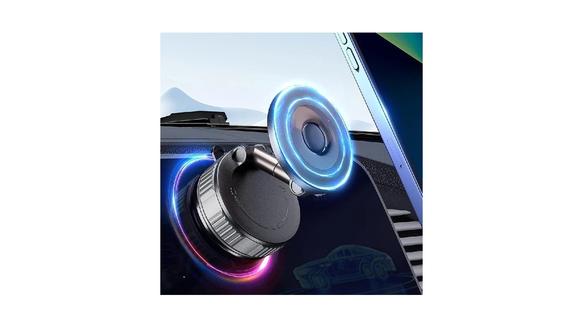 Upgraded Vacuum Magnetic Phone Holder For Car,360° Adjustable Suction Cup