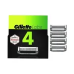 Gillette Labs Razor Blade Shaving Refills For Men, 4 Count
