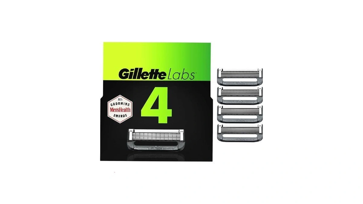 Gillette Labs Razor Blade Shaving Refills For Men, 4 Count