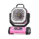 Honesorn Portable Fan Rechargeable 20000mah, Camping Fan With Led Light