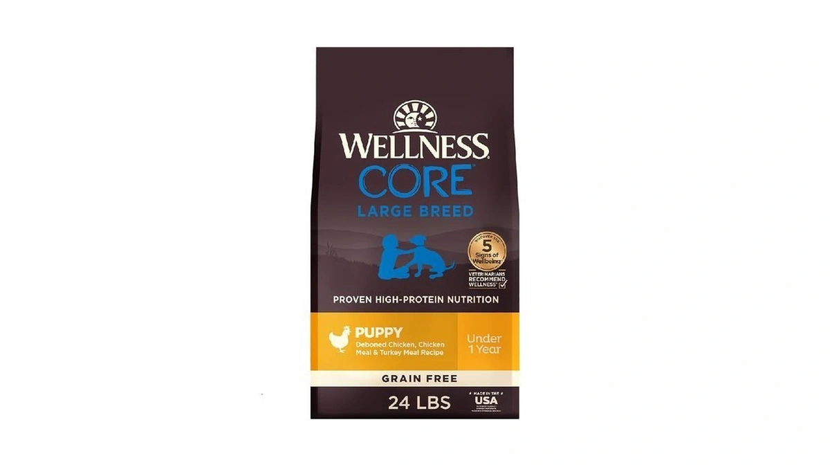 Wellness Core Large Breed Puppy Dry Dog Food, Grain Free