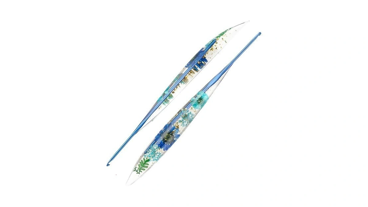 2.5mm Crochet Hooks,ergonomic Crochet Hook With Floral Resin Grips,stylish And