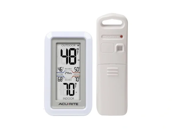 Acurite 02049 Digital Thermometer With Indoor/outdoor Temperature,white