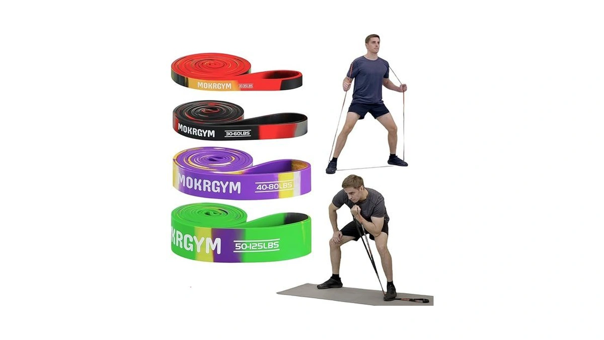 Mokrgym Resistance Bands，natural Rubber Non-allergenic & Durable For Home&gym Workouts