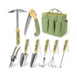 Garden Tool Set, Wisakey 9 Piece Stainless Steel Heavy Duty