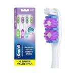 Oral-b 3d White Stain Eraser, 4 Count Soft Manual Tootbrush