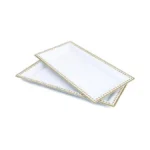 Leemxiiny 2 Pack White Bathroom Vanity Tray For Countertop With