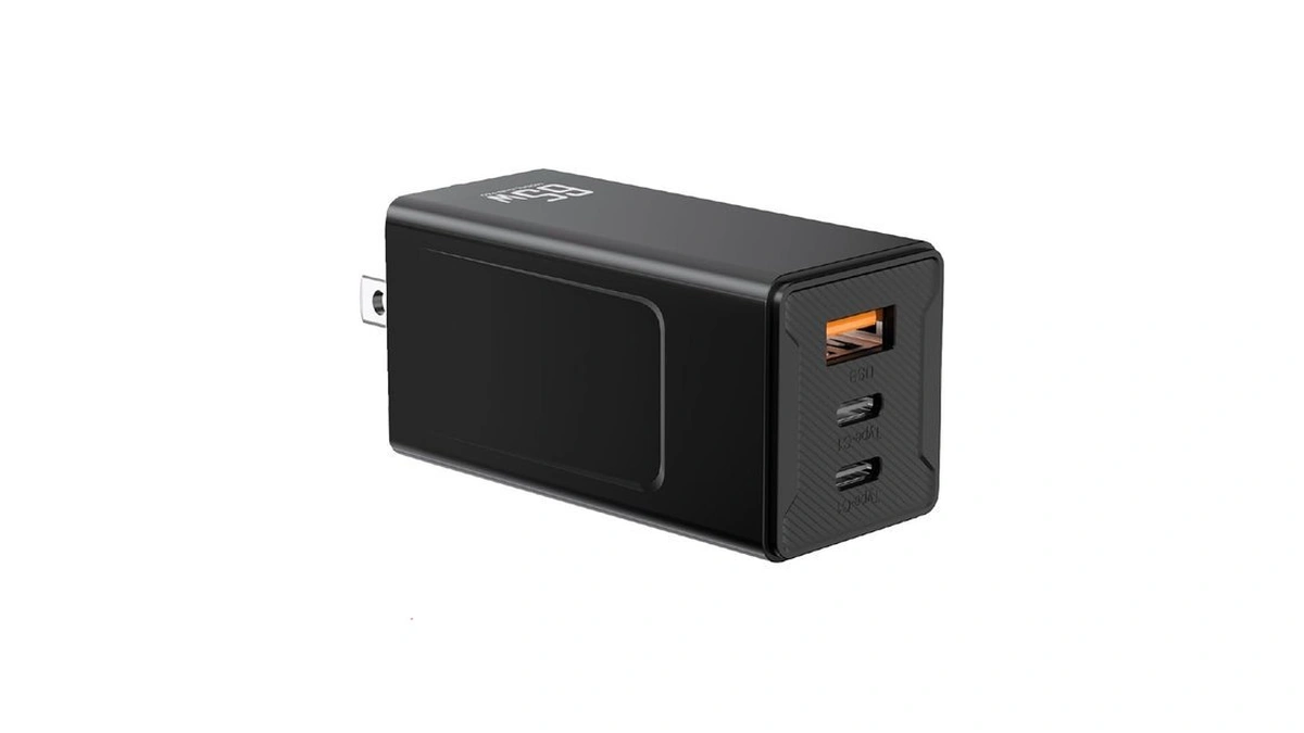 65w Usb C Charger, 3-port Pd Fast Charger Block– Compact