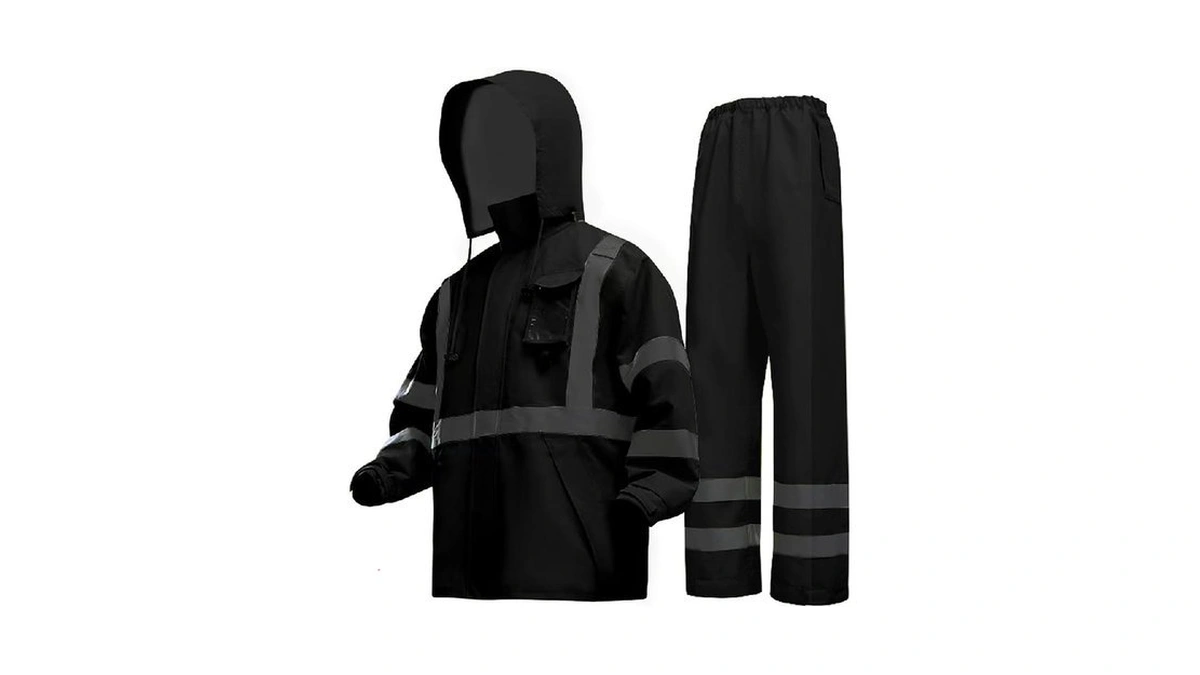 Hi-vis Reflective Safety Rain Jacket And Pants For Men Women