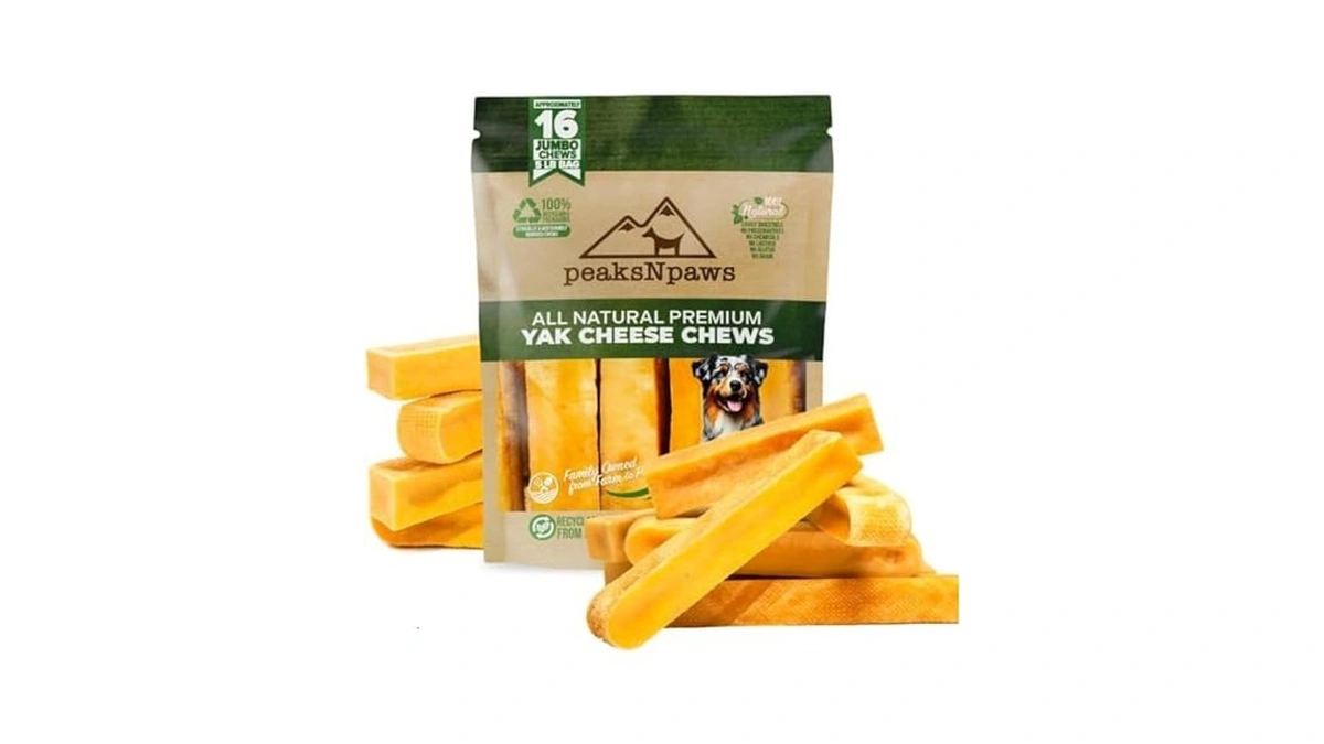 Peaksnpaws Premium Yak Cheese Dog Treats - Natural Yak Chews