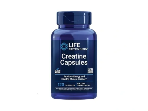 Life Extension Creatine Capsules – Creatine Monohydrate – Promotes Strength,