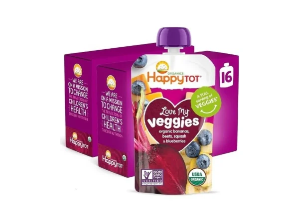 Happytot Organics Stage 4 Baby Food Pouches, Gluten Free, Vegan