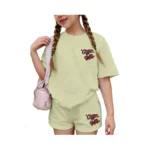 Ecolala Girls 2 Piece Summer Outfit Graphic Short Sleeve T-shirt