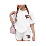 Ecolala Girls 2 Piece Summer Outfit Graphic Short Sleeve T-shirt