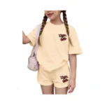 Ecolala Girls 2 Piece Summer Outfit Graphic Short Sleeve T-shirt