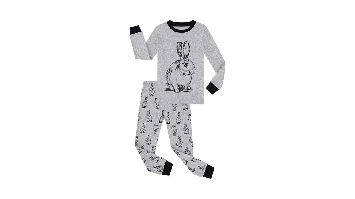 Benaive Easter Pajamas For Boys, Bunny Pjs For Boy Cotton