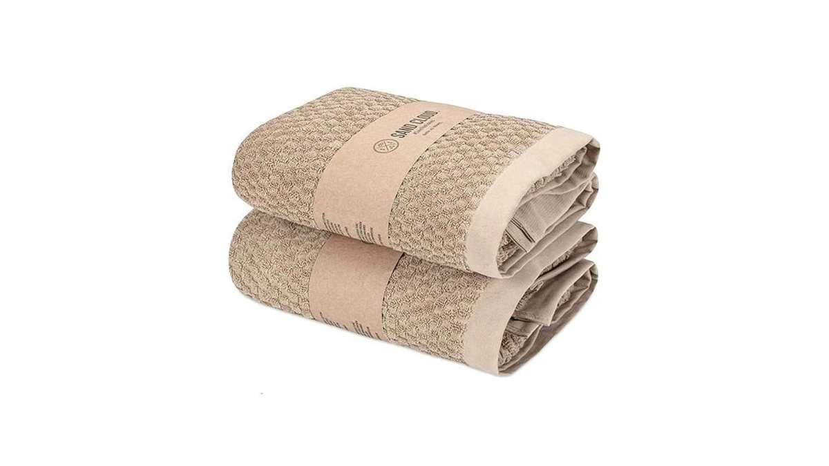 Sand Cloud Turkish Bath Towels For Bathroom, Set Of 2