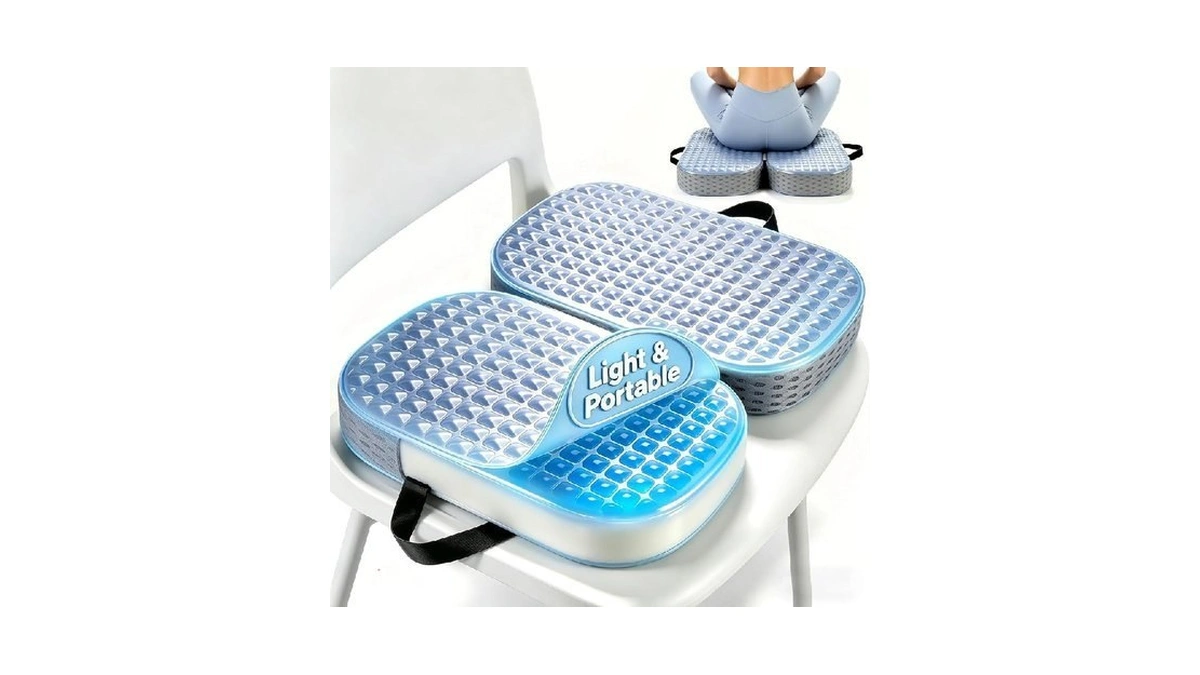 Yalfero Premium Gel & Memory Foam Seat Cushion, Extra Large