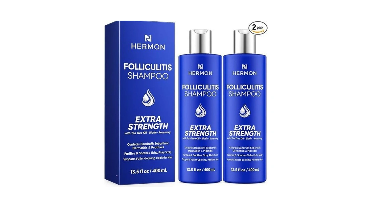 Hermon Folliculitis Shampoo For Itchy Scalp: Psoriasis, Dandruff & Seborrheic