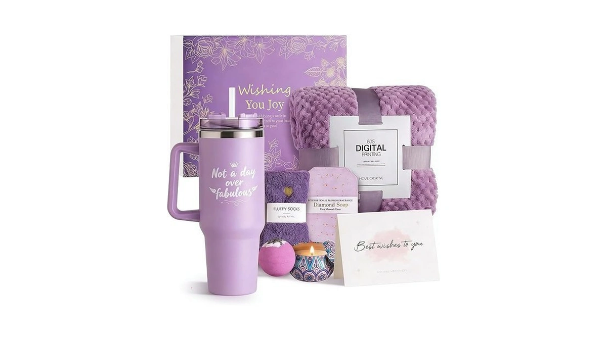 Birthday Gifts For Women – Lavender Spa Gift Basket, Self
