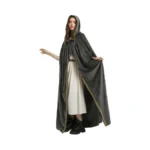 Charm&cstay Renaissance Cloak With Hood For Women, Plus Size Velvet