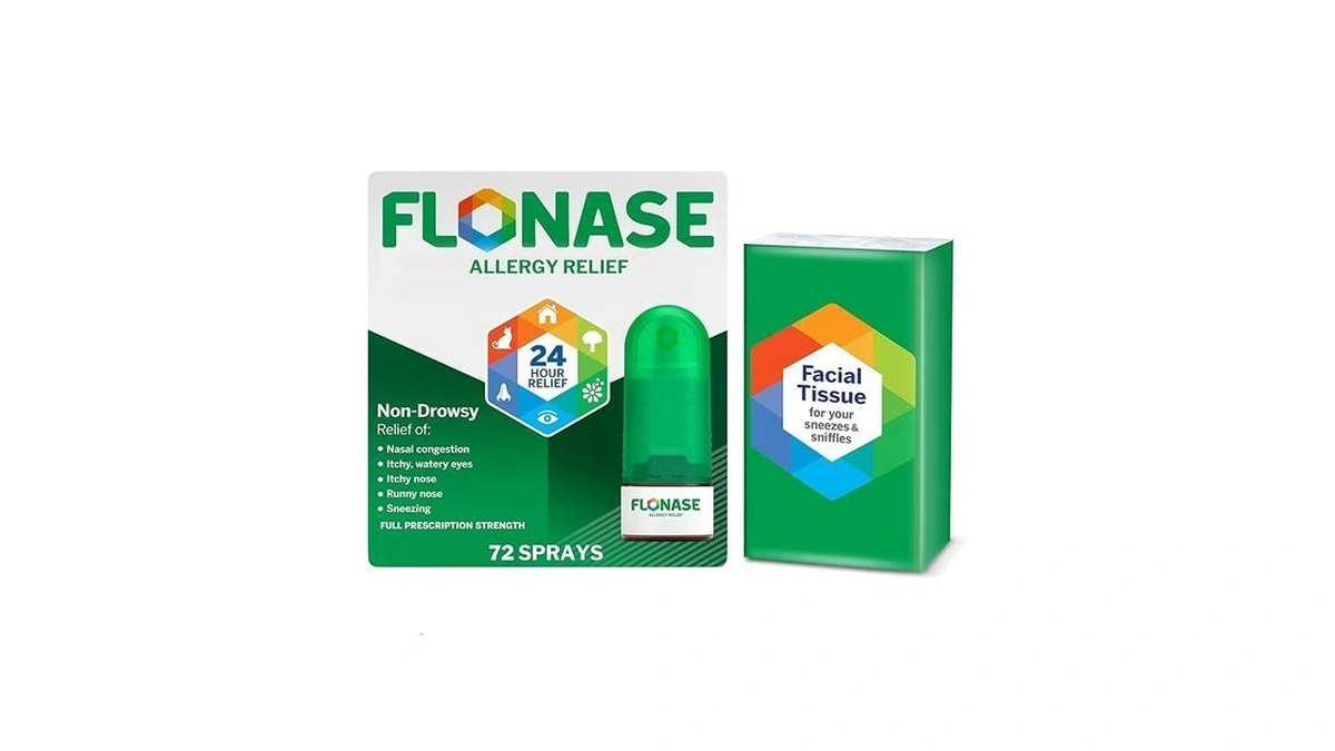 Flonase Allergy Relief Nasal Spray, 24-hour Non-drowsy Multi-symptom Relief -
