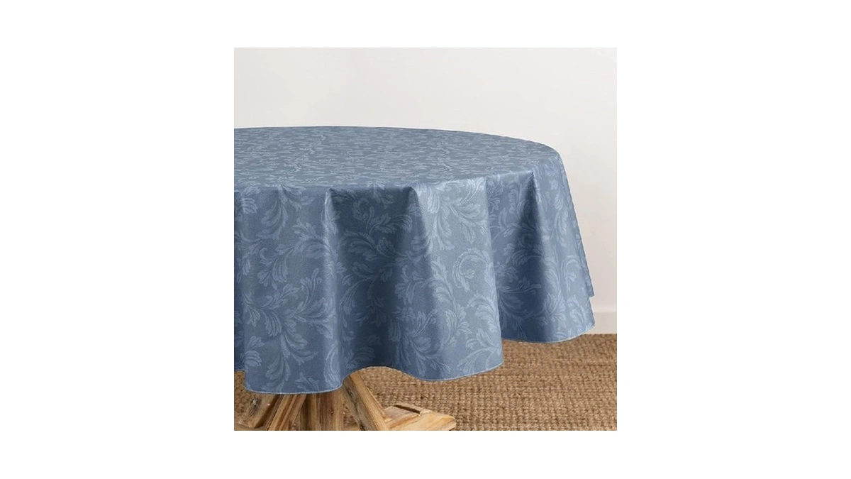 Elrene Home Fashions Camile Floral Damask-scroll Water- And Stain-resistant Vinyl