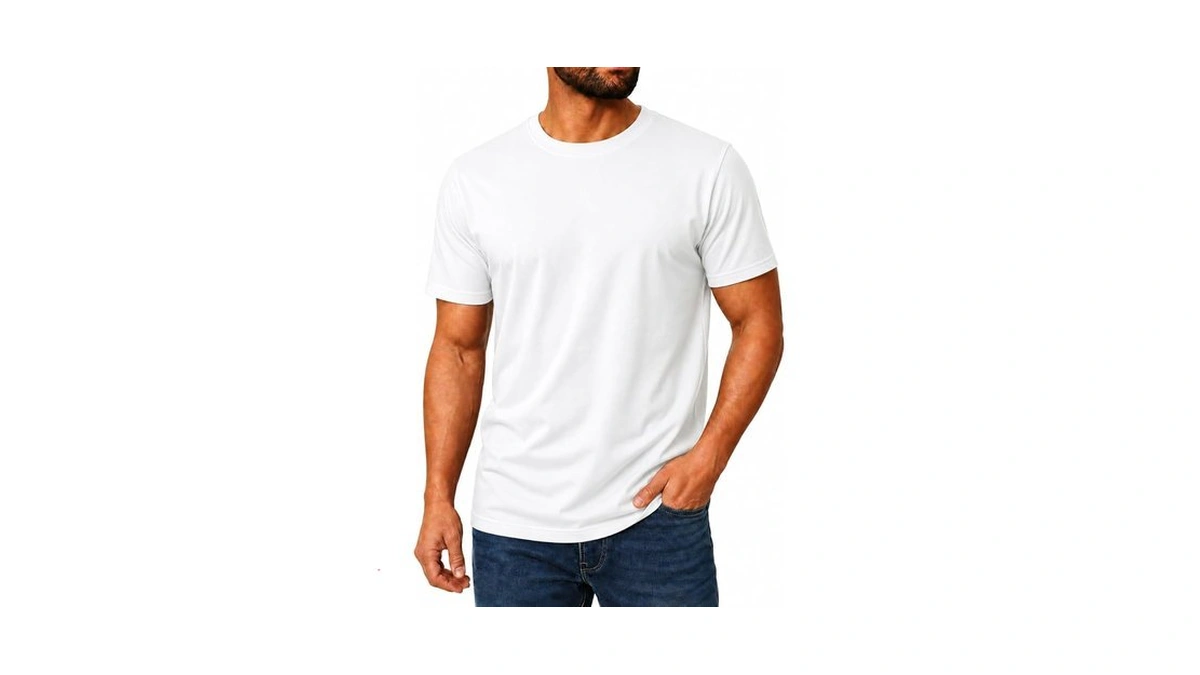 Jeegal Men's 100% Cotton T-shirts - 220gsm Heavyweight Short Sleeve