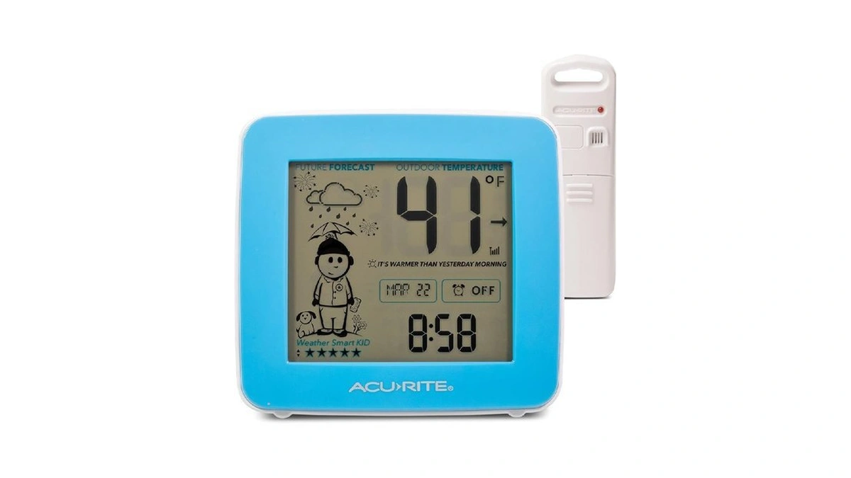 Acurite What-to-wear Weather Station With Alarm Clock, Time, Date, And