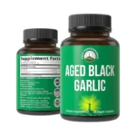 Peak Performance Aged Black Garlic Capsules. Raw Vegan Pure Odorless