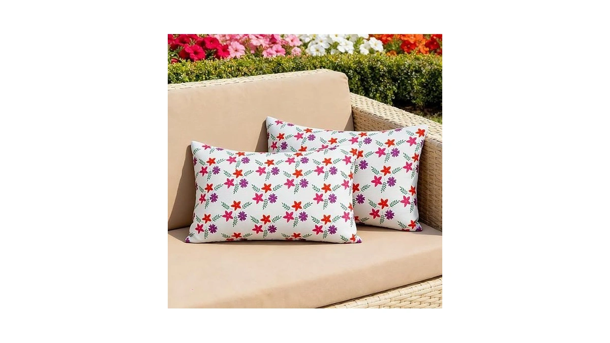 Eternal Beauty 20" X 12" Set Of 2 Outdoor Pillow