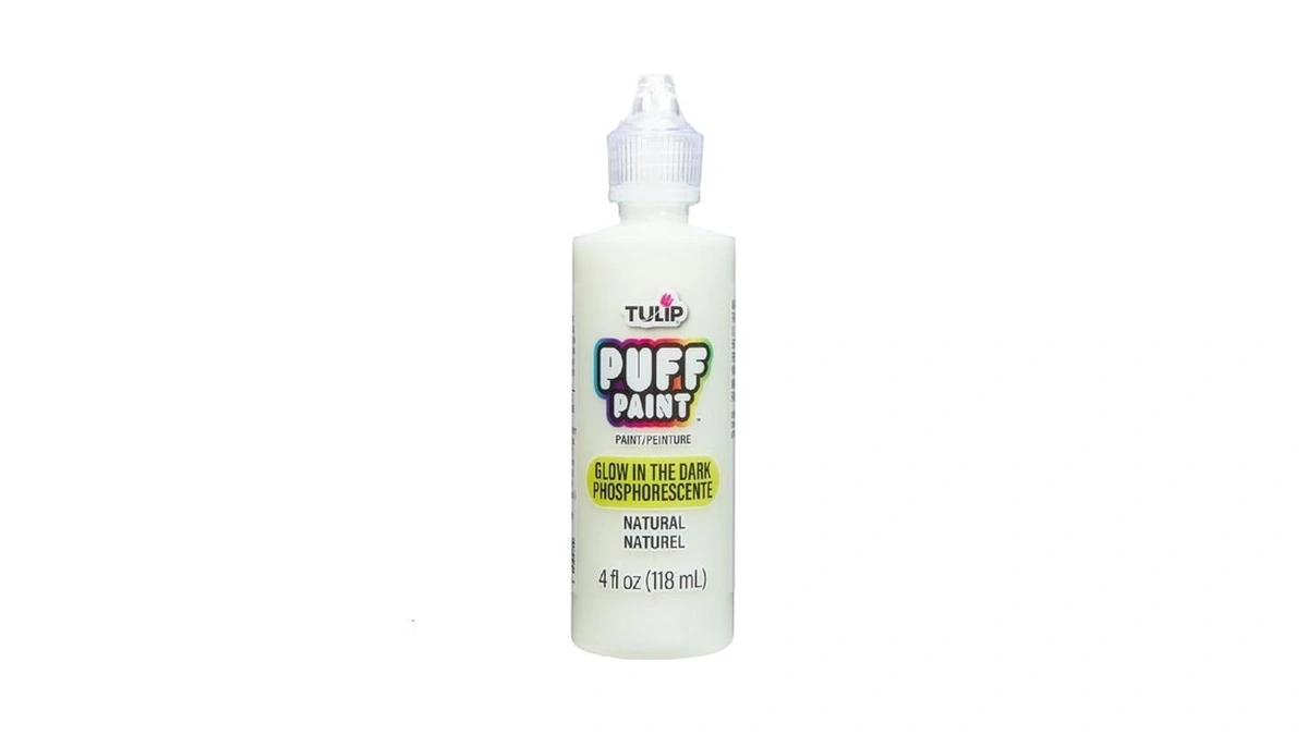 Tulip Puff Glow In The Dark Fabric Paint, Permanent Craft