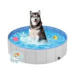 Ysjilide Portable Dog Pool Pvc Pet Swimming Pool Bathtub Collapsible