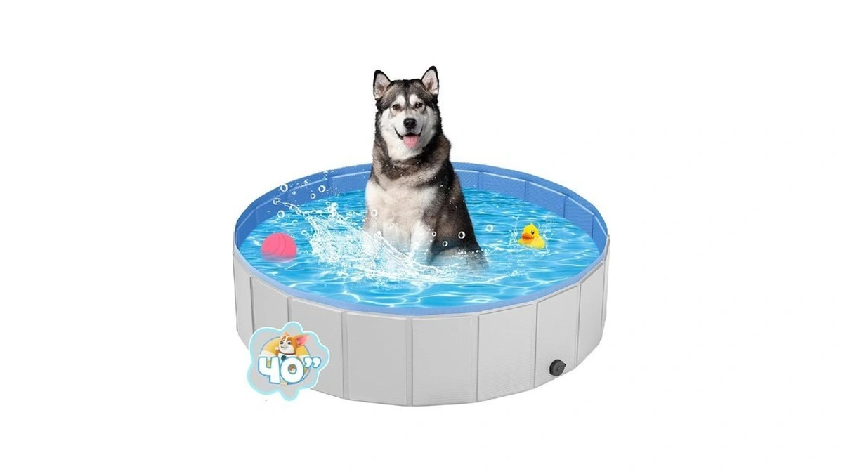 Ysjilide Portable Dog Pool Pvc Pet Swimming Pool Bathtub Collapsible