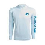 Costa Del Mar Tech Hood Performance Long Sleeve Shirt, Arctic
