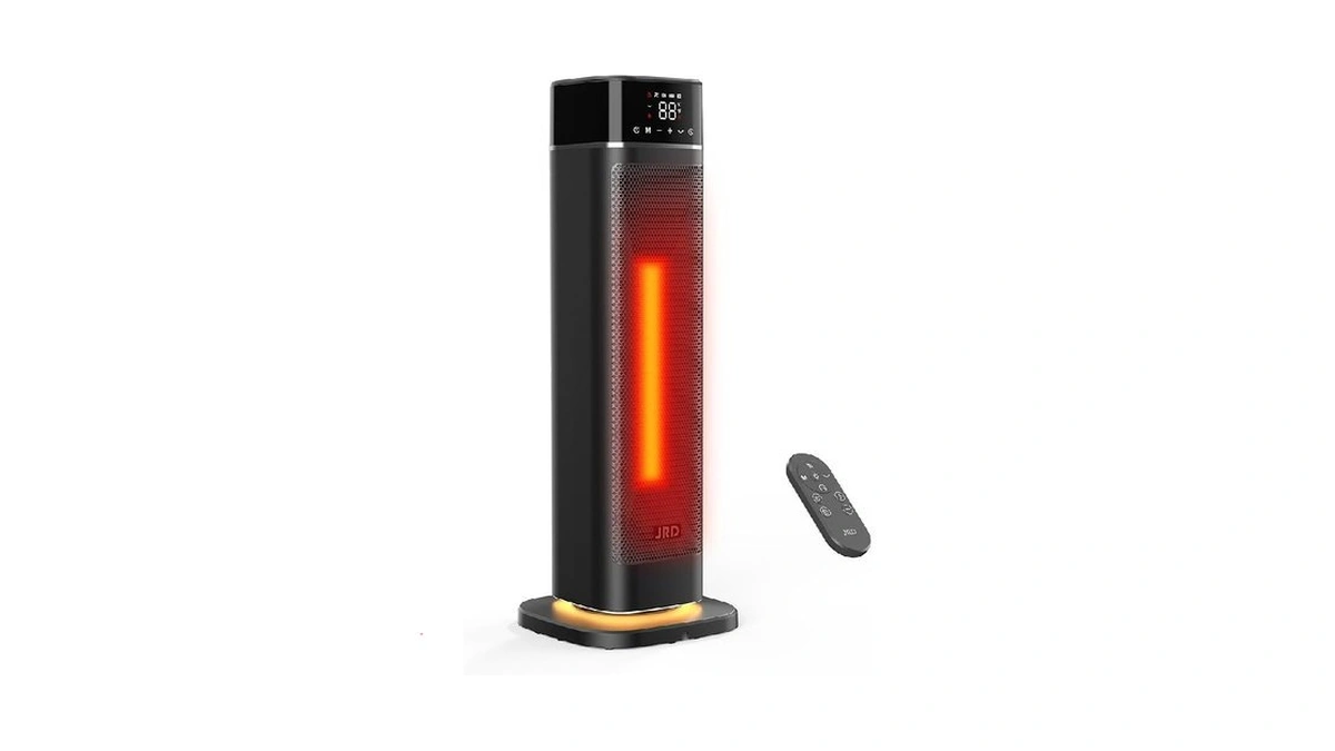 Jrd 24" Fast Heating Space Heater, Portable Electric Heater With