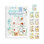 Watercolor Workbook, Watercolor Workbook Paint Book Beginner Friendly, 12 Different