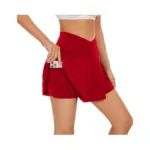 Bpbtti Womens Pleated Tennis Skirt Crossover Golf Skorts Skirts With
