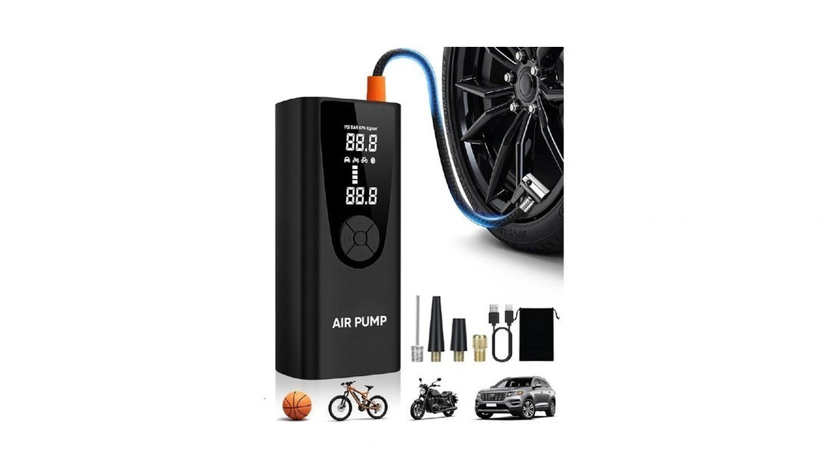 Upgrade Tire Inflator Portable Air Compressor-180psi Air Pump For Car
