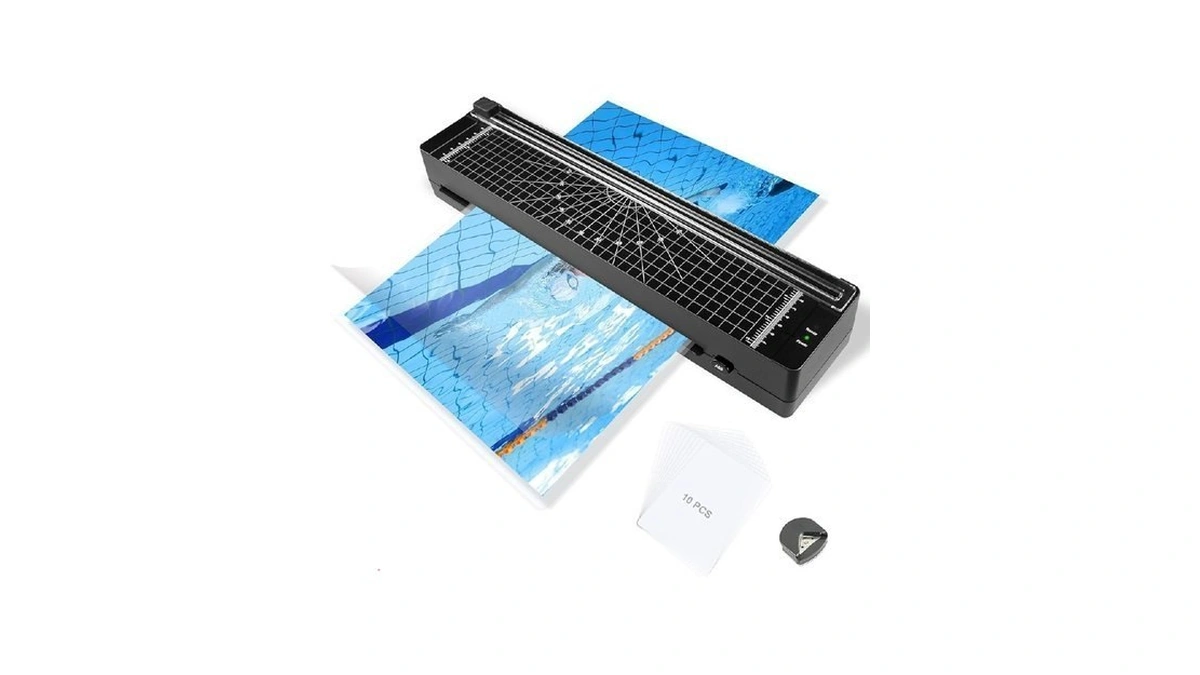 All-in-one 9" Laminator Kit With 10 Sheets & Corner Rounder
