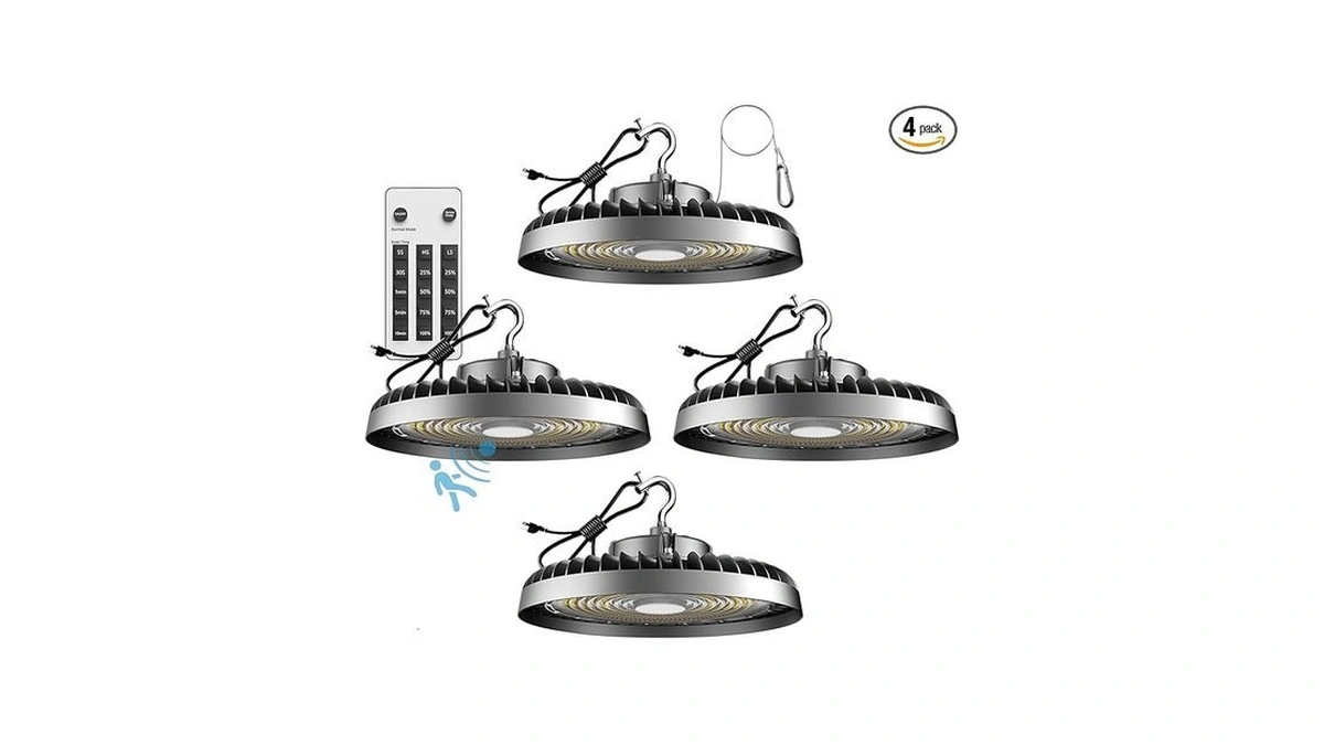 Acohook Smart 350w Led High Bay Light Motion Sensor, 48000lm
