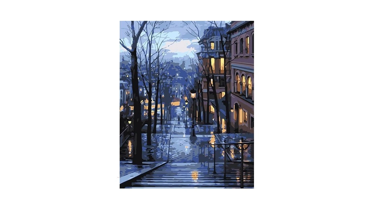 Quitedew Paint By Number For Adults,city Paint By Number,night View